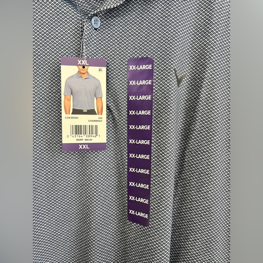 Callaway Golf Shirt - Performance Fabric - Chambray - Picture 2 of 3